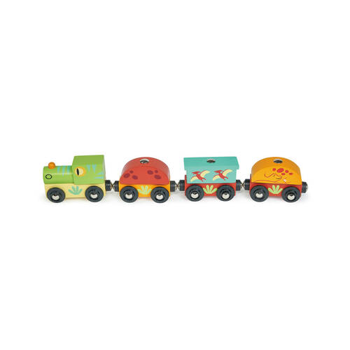 Mentari Wooden The Dinosaur Train Kids 18m+ Play Toy 31cm