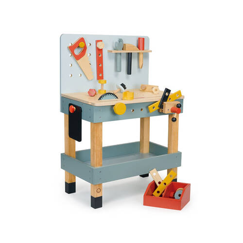 Mentari Carpenters Wooden Tool Bench Kids Pretend Play Toy 3y+