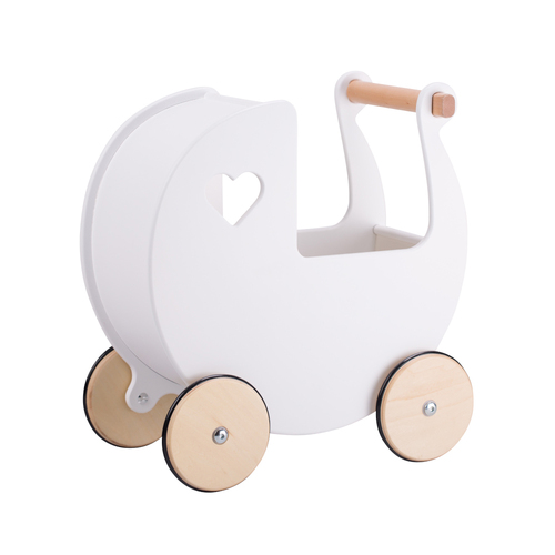 Moover Classic Dolls Pram 44cm Baby 18m+ Toy White