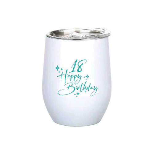 18th Birthday 360ml S/S Vacuum Insulated Tumbler Mug Double Walled Teal