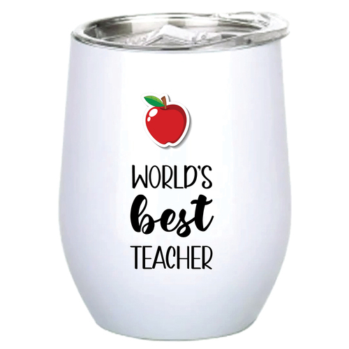 World's Best Teacher 360ml S/S Vacuum Insulated Tumbler Double Walled Mug