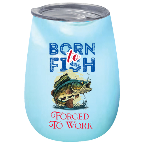 Born To Fish Forced 360ml S/S Vacuum Insulated Tumbler Double Walled Mug