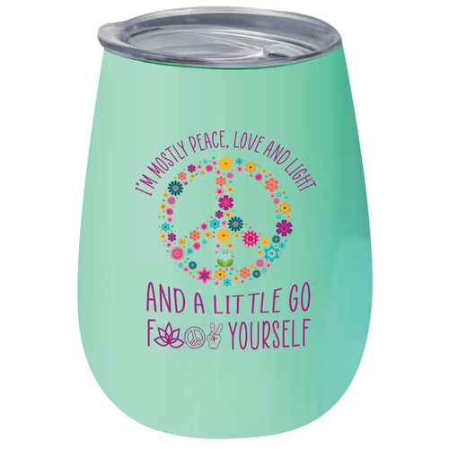 I'm Mostly Peace Love 360ml S/S Vacuum Insulated Tumbler Double Walled Mug