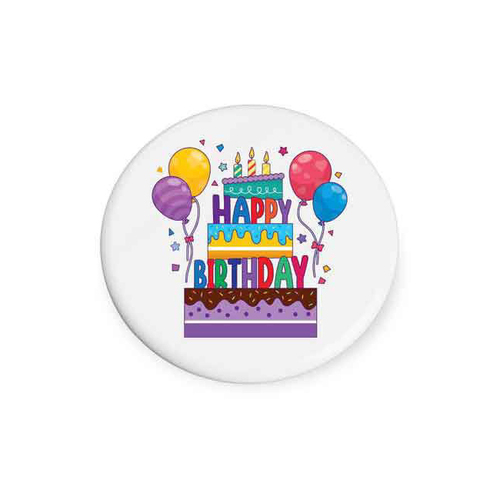 Happy Birthday Beautiful on the Inside Ceramic Coaster Round 10cm