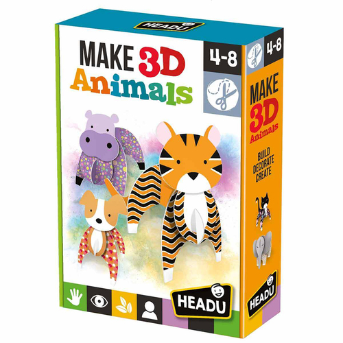 Headu Make 3D Animals Build/Decorate Kids Interactive Toy 4y+