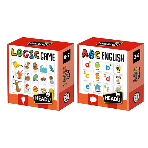 2PK Headu ABC English & Logic Game Kids/Children Memory Game Set 3-7y