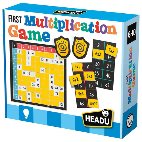 Headu First Multiplication Kids Educational Game Set 6-10y