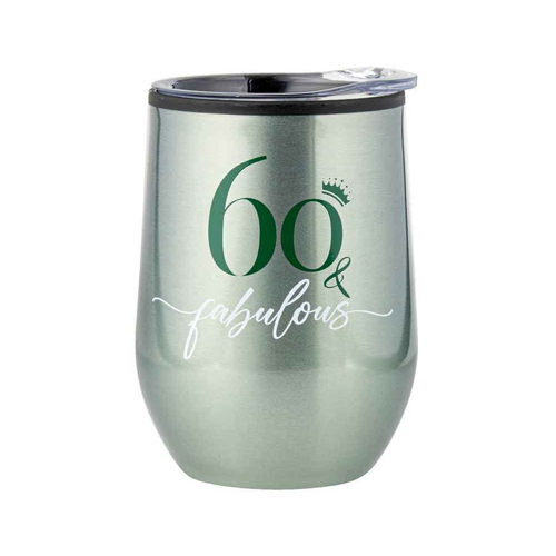 60th Birthday 360ml S/S Vacuum Insulated Tumbler Double Walled Mug