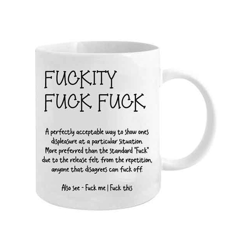 F*ck F*ckity 360ml Ceramic Coffee Mug Drinking Cup w/ Handle