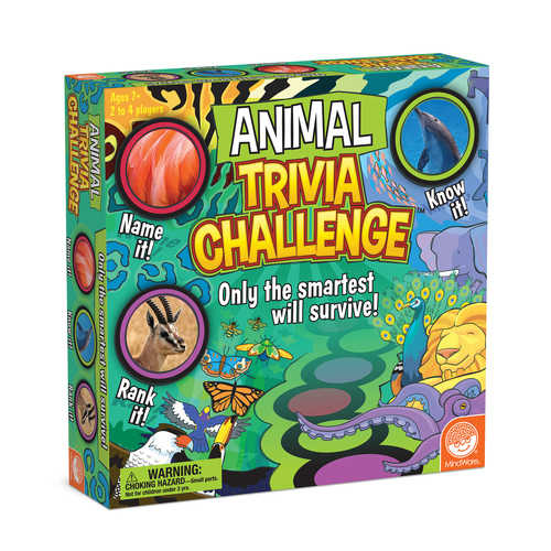 Mindware Animal Trivia Challenge 2-4 Players Kids/Children Board Game 7y+