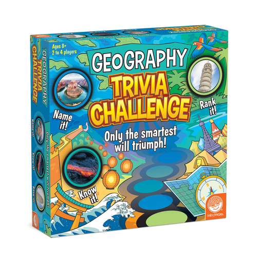 Mindware Geography Trivia Challenge 2-4 Player Kids/Children Board Game 8y+