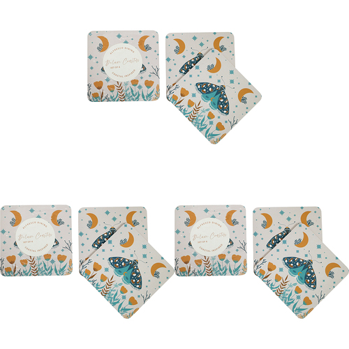 3x 4pc LVD Coasters Folk Butterfly Home Kitchen Decor Serveware