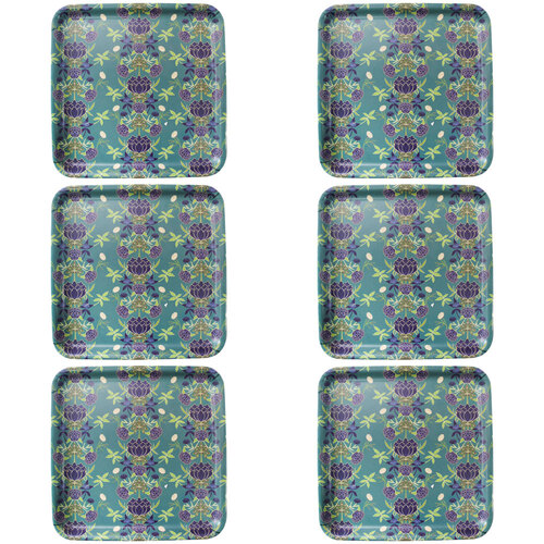 6PK LVD Melamine/Bamboo Square Tray 33x33cm - Morris Floral