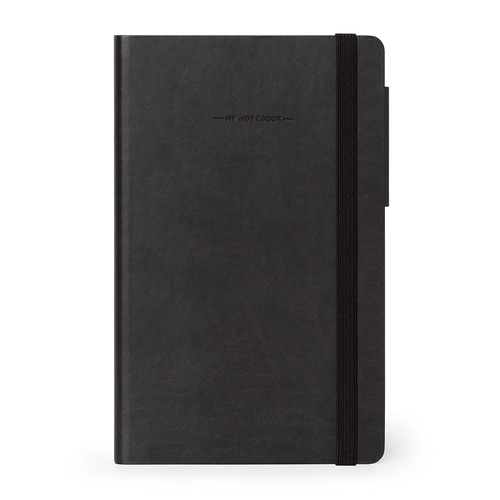 Legami My Notebook Medium Lined Journal Personal Diary - Black