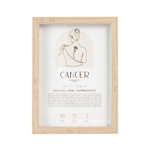 Splosh Mystique Framed Print Cancer Standing/Hanging Decor 20x33cm