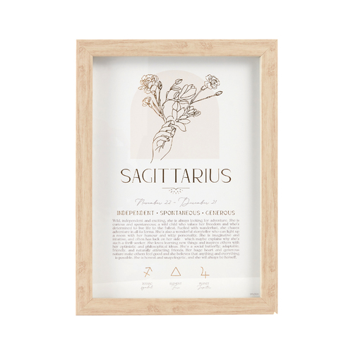 Splosh Mystique Framed Print Sagittarius Standing/Hanging Decor 20x33cm