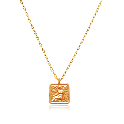 Culturesse Avonlea 45.5cm Fallen Angel Pendant Necklace - Gold