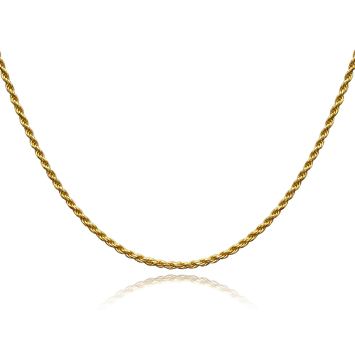 Culturesse Mylene 41cm Twisted Necklace - Gold Vermeil