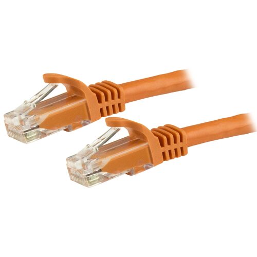 Star Tech 1.5 m CAT6 Cable - Patch Cord - Orange - Snagless