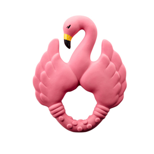 Natruba Flamingo 10.5cm Rubber Teether Baby/Infant 0m+ Pink