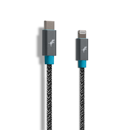 Nimble Powerknit Fast Charging Cable USB-C to 8-Pin1.8m - Space Grey