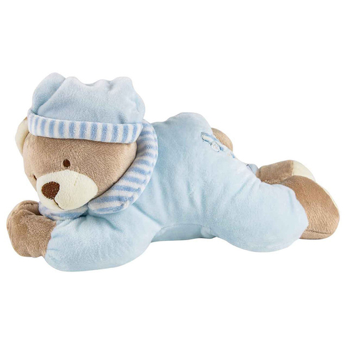 Musical Blue Bear Pull Tail Baby/Infant Cuddly Companion Toy Nursery Decor