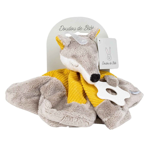 Mustard Plush Fox Doudou 20cm Children/Infant Toy