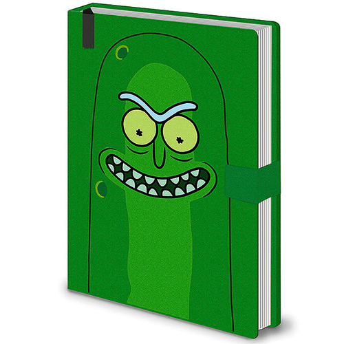 Rick And Morty Pickle Rick Themed Novelty Rectangular Hard Cover Notebook