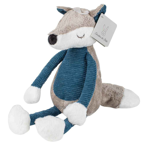 Peacock Fox Plush Stuffed Animal Toy Baby/Children Blue/Grey 20cm