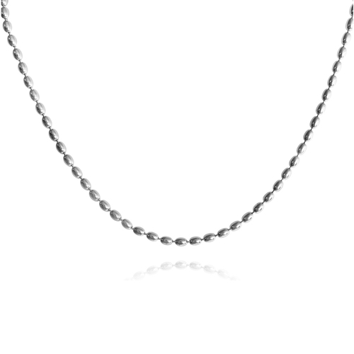 Culturesse Modern Muse 43cm Beaded Necklace/Choker - Silver