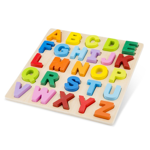 26pc New Classic Toys Wooden Uppercase Alphabet Puzzle Kids Toy 2+