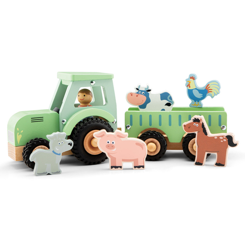 New Classic Toys Kids/Children Large Tractor w/ Animals Toy 18M+