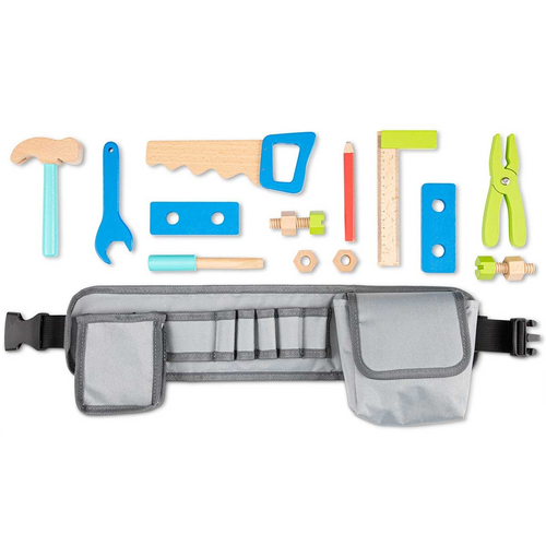 New Classic Toys FSC Tool Belt Set Kids Pretend Toy Play Set 36m+