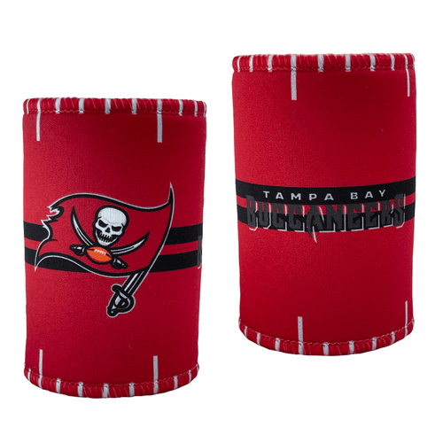 2PK NFL Tampa Bay Buccaneers 11.5cm Stubby Can/Bottle Beverage Holder