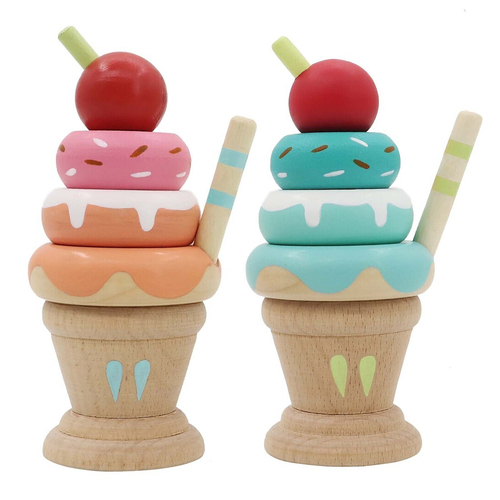 Kaper Kidz Calm & Breezy Stacking Icecream Strawberry/Mint Set