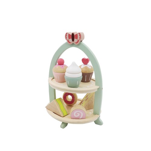 Kaper Kidz Wooden High Tea Stand Playset