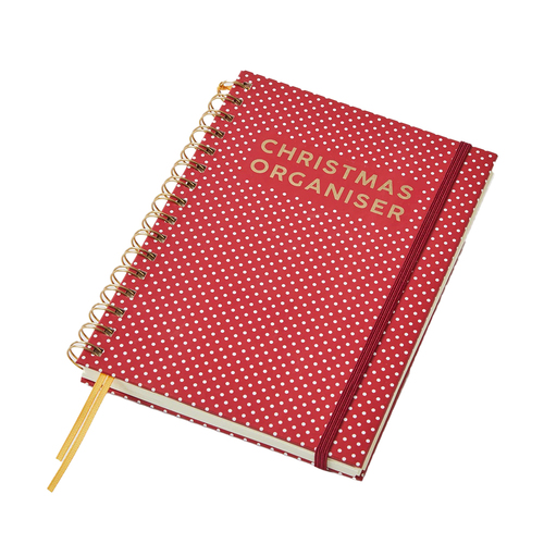 Pilbeam Living 21cm Organiser A5 Journal - Christmas Red