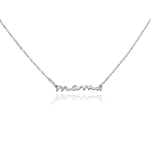 Culturesse Love You Mom 51cm Fine Necklace - Silver