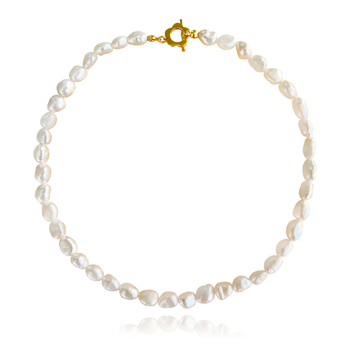 Culturesse Endless Summer 38cm Freshwater Pearl Necklace - White