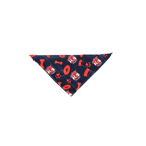 NRL Sydney Roosters Pet Dog Bandana Neckerchief Accessory L