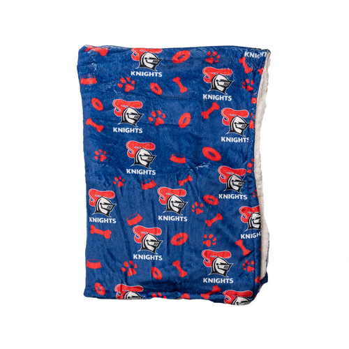 The Stubby Club Newcastle Knights NRL Themed Pet Blanket