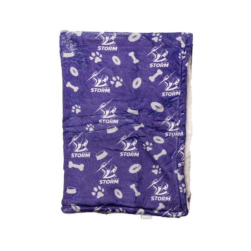 The Stubby Club Melbourne Storm NRL Themed Pet Blanket