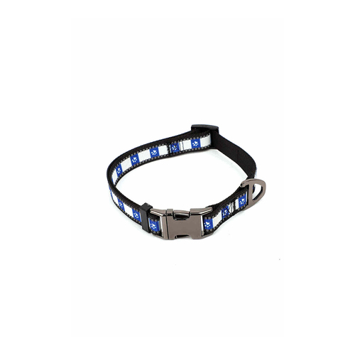 NRL Canterbury Bulldogs Pet Dog Nylon Collar S 23-43cm