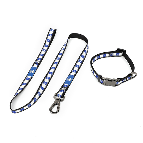 NRL Canterbury Bulldogs Pet/Dog Collar & Walking Leash/Lead Set