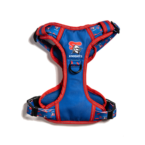 NRL Newcastle Knights Pet Dog Padded Harness Adjustable Vest L