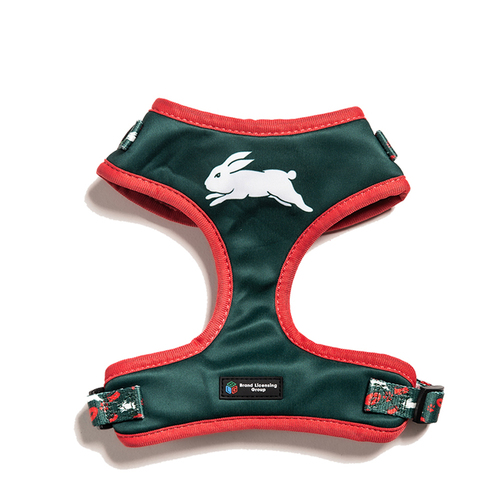 NRL South Sydney Rabbitohs Pet Dog Padded Harness Adjustable Vest M