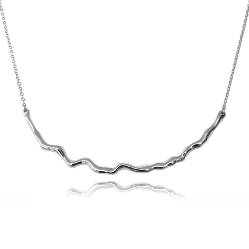 Culturesse Be The Flow 52cm Artisan Necklace - Silver