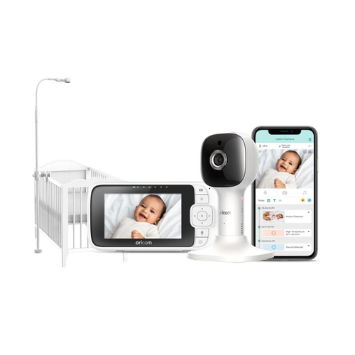 Oricom Nursery Pal Skyview 4.3" Smart HD Wi-Fi Baby Monitor w/ Cot Stand