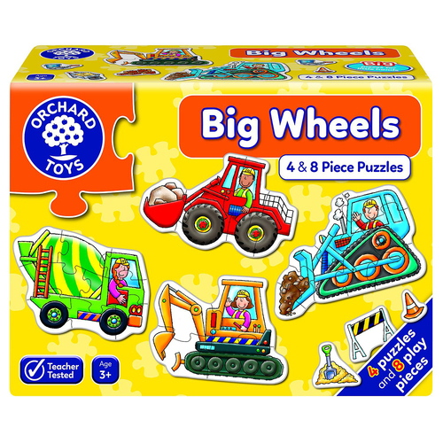 4pc Orchard Jigsaw Puzzle Big Wheels Kids/Childrens Play Toy 3+