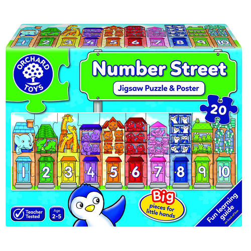 20pc Orchard Jigsaw Number Street Kids/Childrens Play Toy 2+